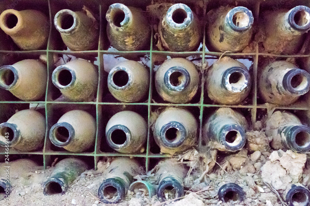 Fototapeta premium Empty Beer Bottles