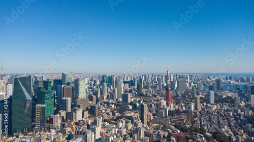 東京パノラマ-丸の内・東京タワー方面-