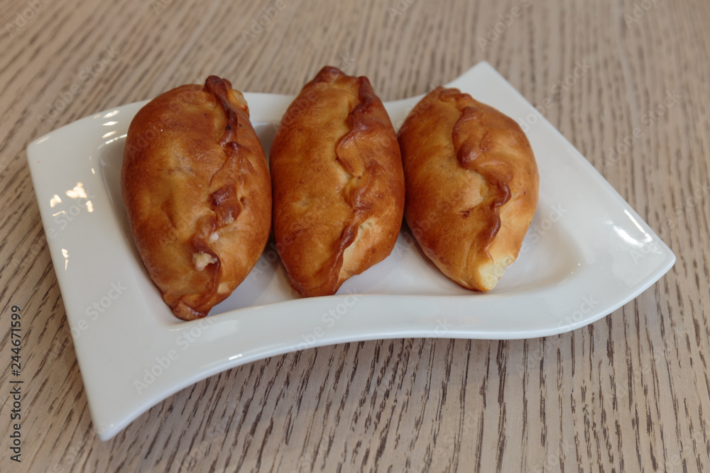Hotcakes with potato, traditional English appetizer. Hotcakes with potato, traditional English appetizer.