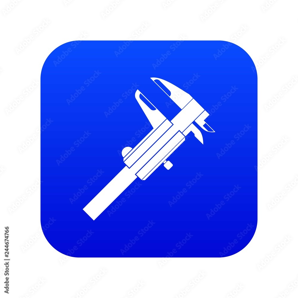 Calipers icon digital blue for any design isolated on white vector illustration Calipers icon digital blue for any design isolated on white vector illustration