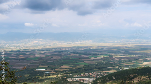 Scenic landscape view of fields around Delphi © Inolas