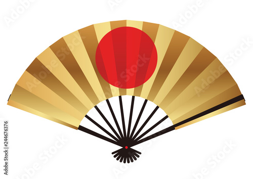 扇子のイラストレーション