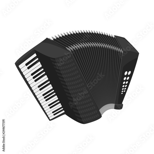 Vector illustration of music and tune sign. Set of music and tool vector icon for stock.