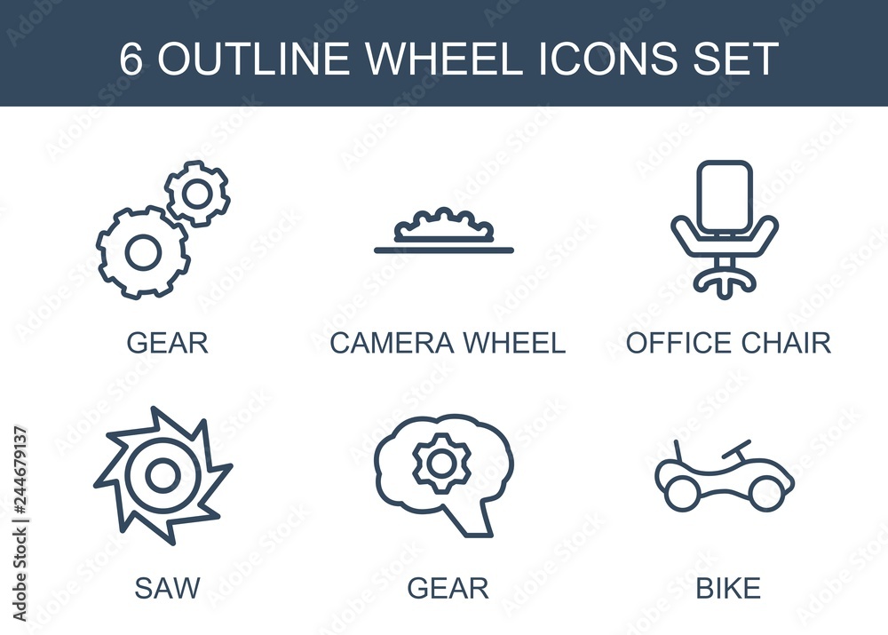 6 wheel icons 6 wheel icons