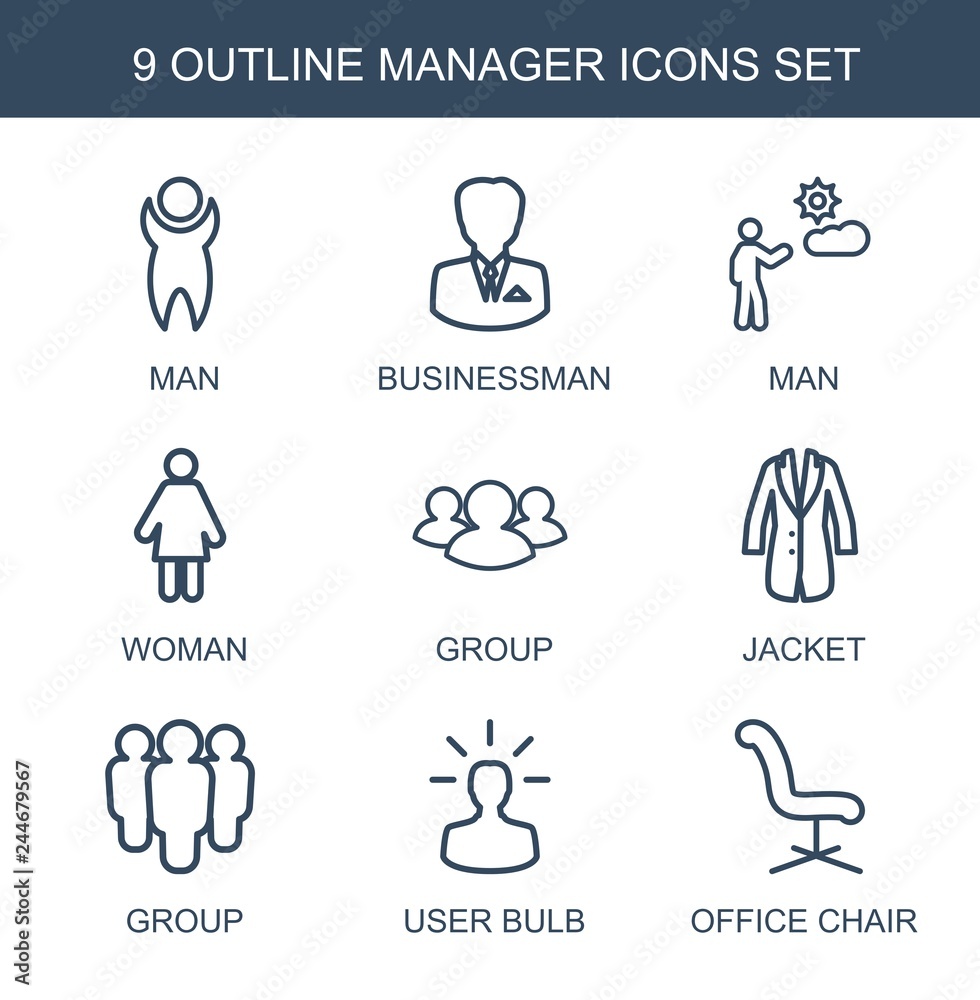 manager icons manager icons
