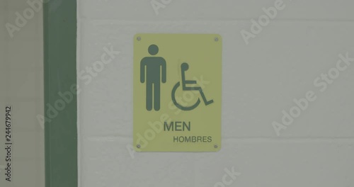 Men's Bathroom Sign at School Ungraded