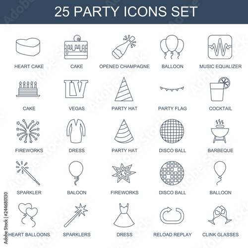 25 party icons