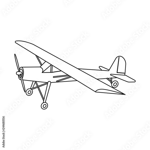 Vector illustration of plane and transport logo. Set of plane and sky stock vector illustration.