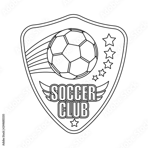 Isolated object of soccer and gear symbol. Set of soccer and tournament vector icon for stock.