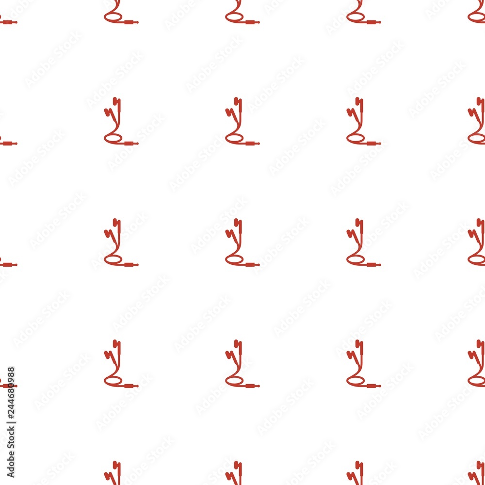 earphones icon pattern seamless white background earphones icon pattern seamless white background