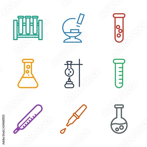 9 laboratory icons