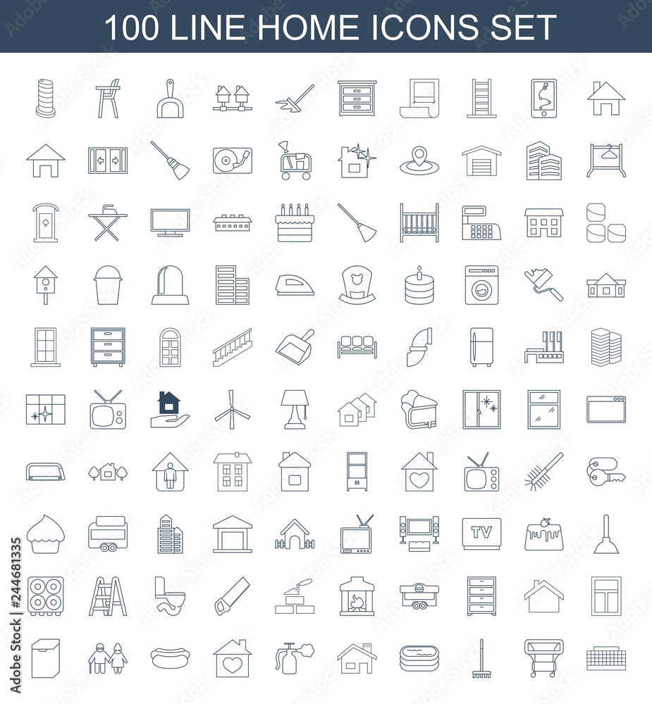 100 home icons