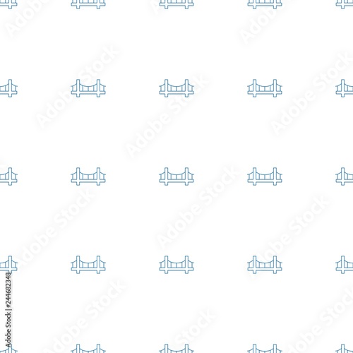 bridge icon pattern seamless white background