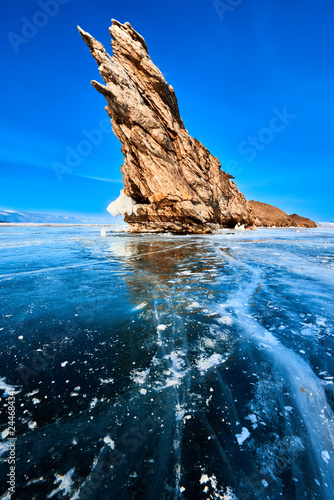 Baikal lake in winter