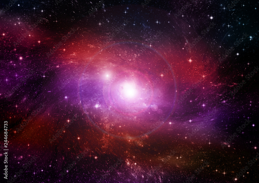 galaxy in a free space galaxy in a free space