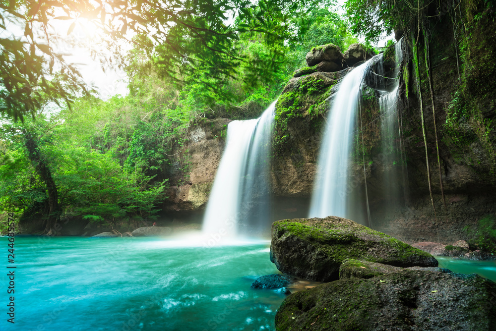 Haew Suwat Waterfall at Khao Yai National Park, Thailand Haew Suwat Waterfall at Khao Yai National Park, Thailand