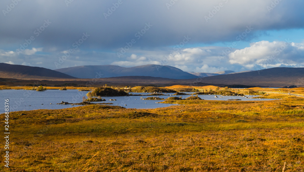 Lochan Na H-Achlaise and Rannoch Moor in Glen Coe