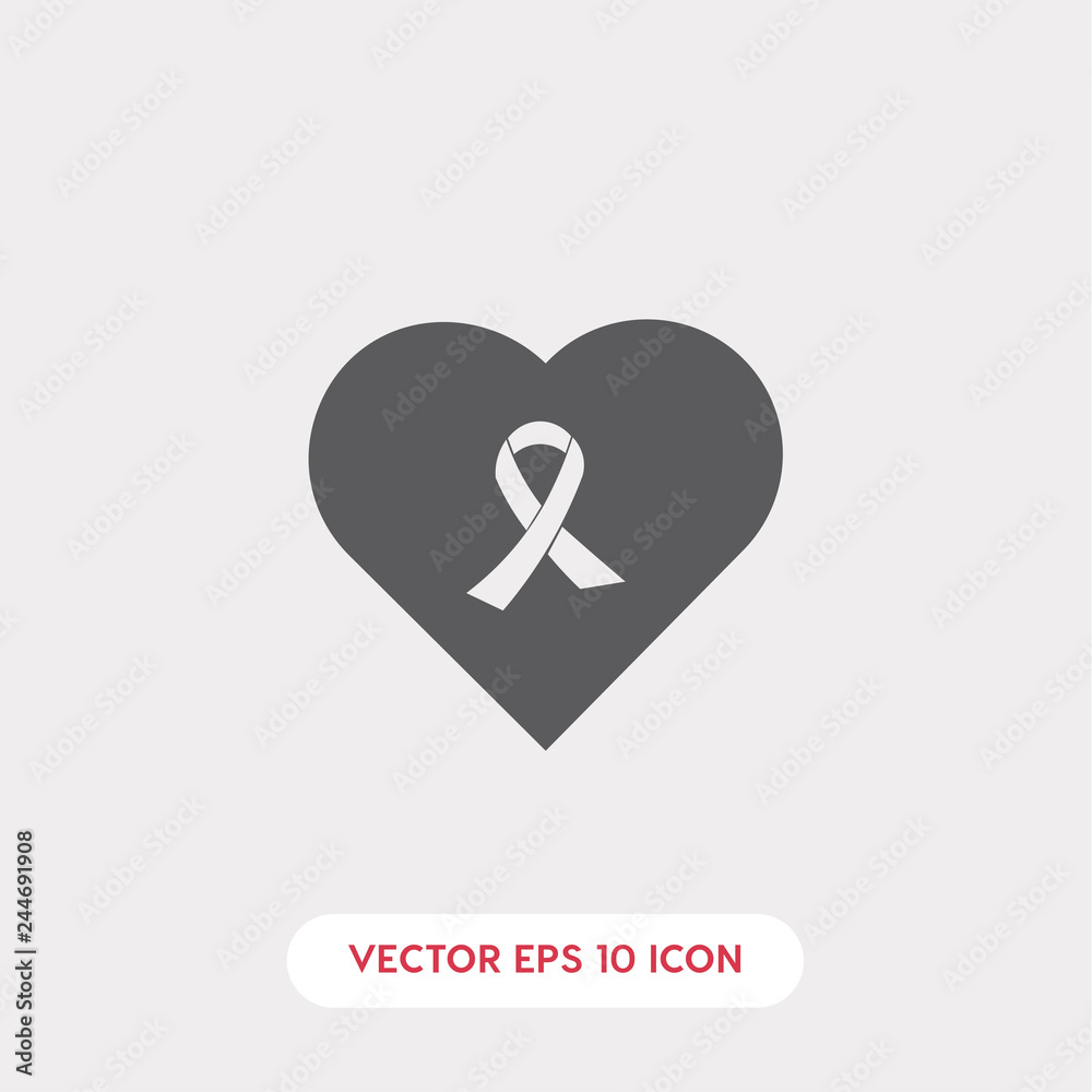 cancer ribbon icon vector cancer ribbon icon vector