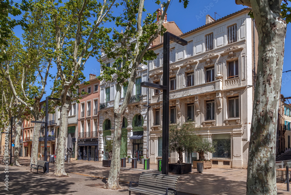 Boulevard in Narbonne, France