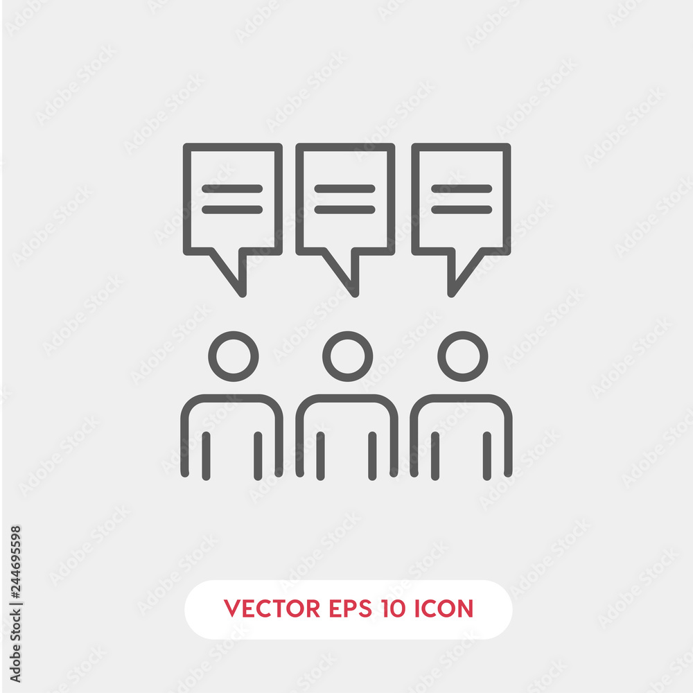 Obraz premium people thoughts icon vector