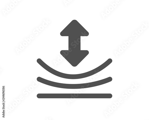 Resilience icon. Elastic material sign. Quality design element. Classic style icon. Vector