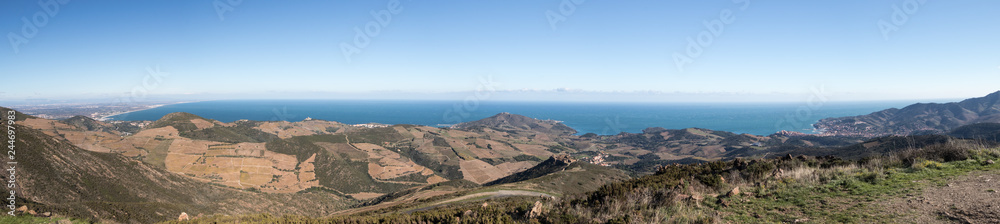 Panorama de la côte Vermeille