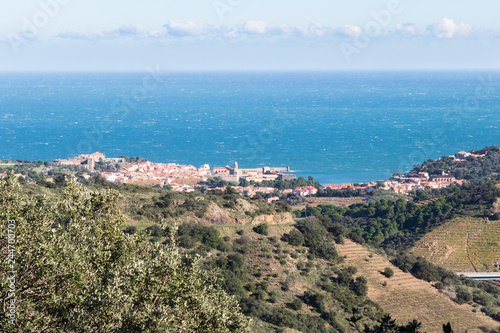 Fototapeta Naklejka Na Ścianę i Meble -  Panorama sur Collioure