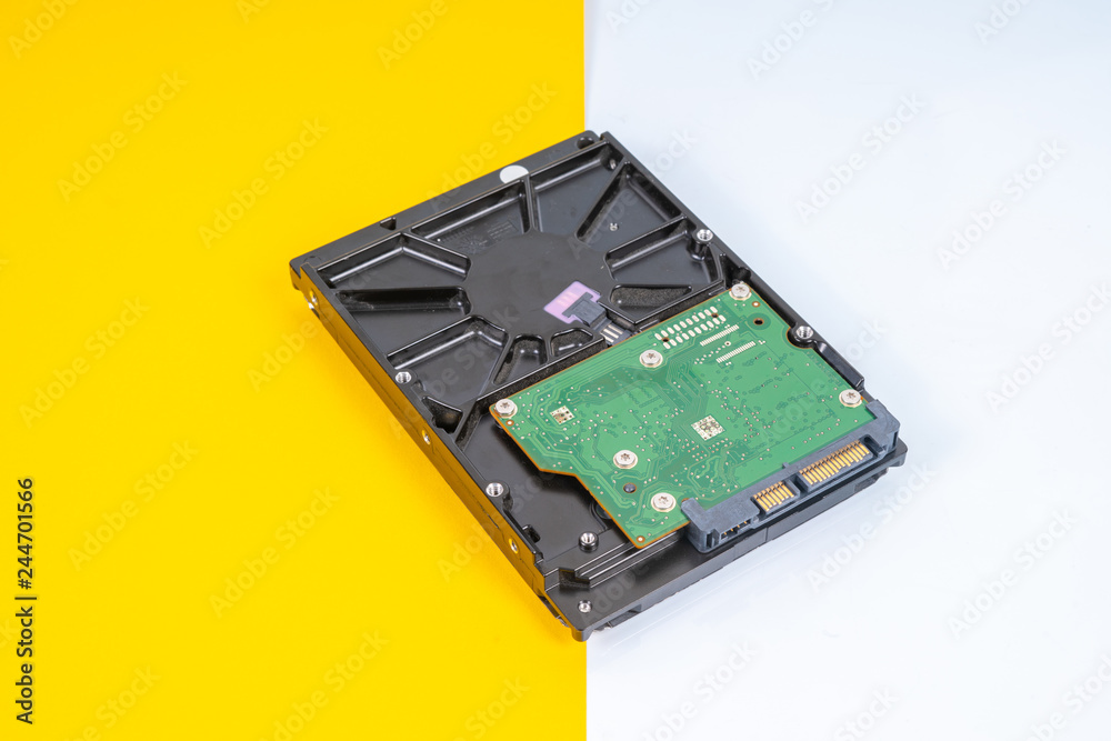 Hardisk with close up view Hardisk with close up view