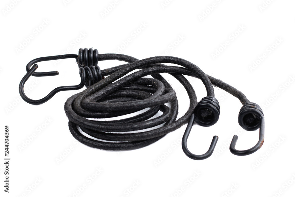 elastic bungee black on a white background elastic bungee black on a white background