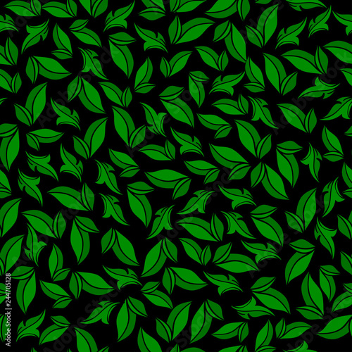vector illustration pattern of leaves