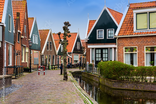 Traditional Volendam houses photo
