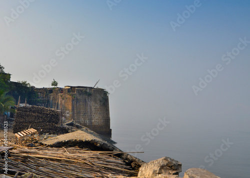 Mahim Fort in Mahim in Mumbai, Maharashtra. Overlooks Worli to the south, Bandra to the north and Mahim to the east. Currently in ruins. photo