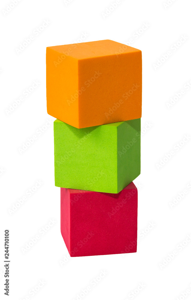 Colorful toy shape Colorful toy shape