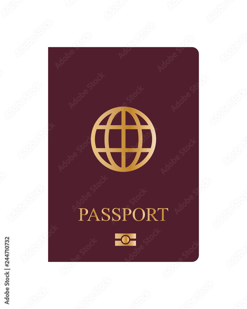Passaporto illustraione vettoriale 