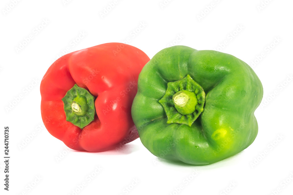 Fresh capsicum isolated on white background Fresh capsicum isolated on white background