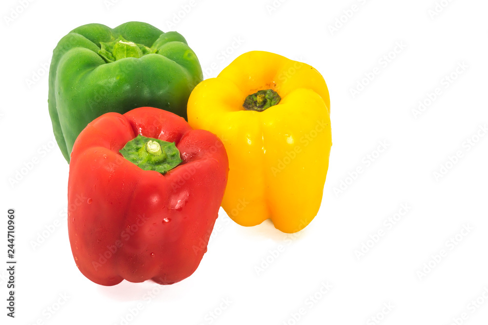 Fresh capsicum isolated on white background Fresh capsicum isolated on white background