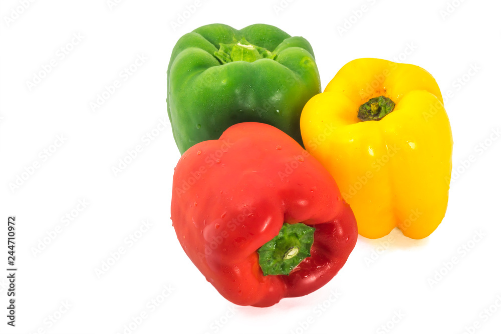 Fresh capsicum isolated on white background Fresh capsicum isolated on white background