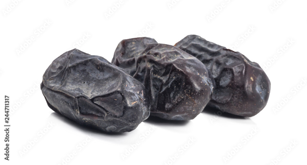 Dry dates with white isolated background Dry dates with white isolated background