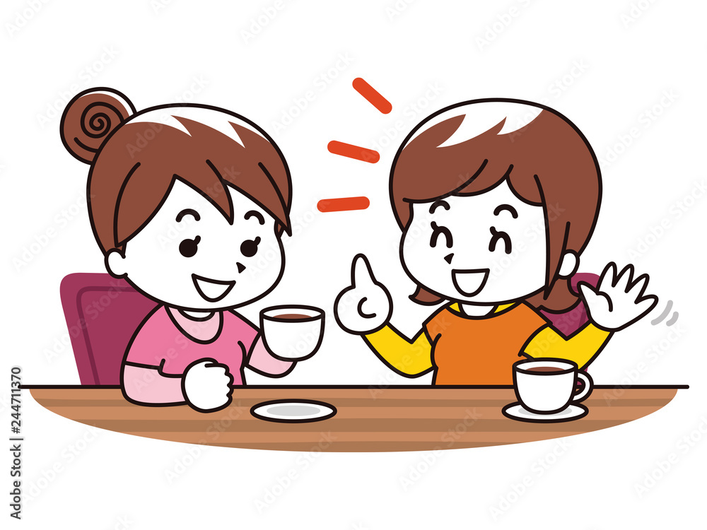 カフェでくつろぐ若い女性 カフェでくつろぐ若い女性