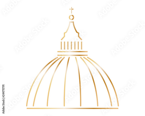 Basilica di San Pietro Città del Vaticano Roma , Italia - logo vettoriale 