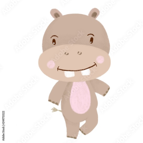 illustration of hippo © annajour