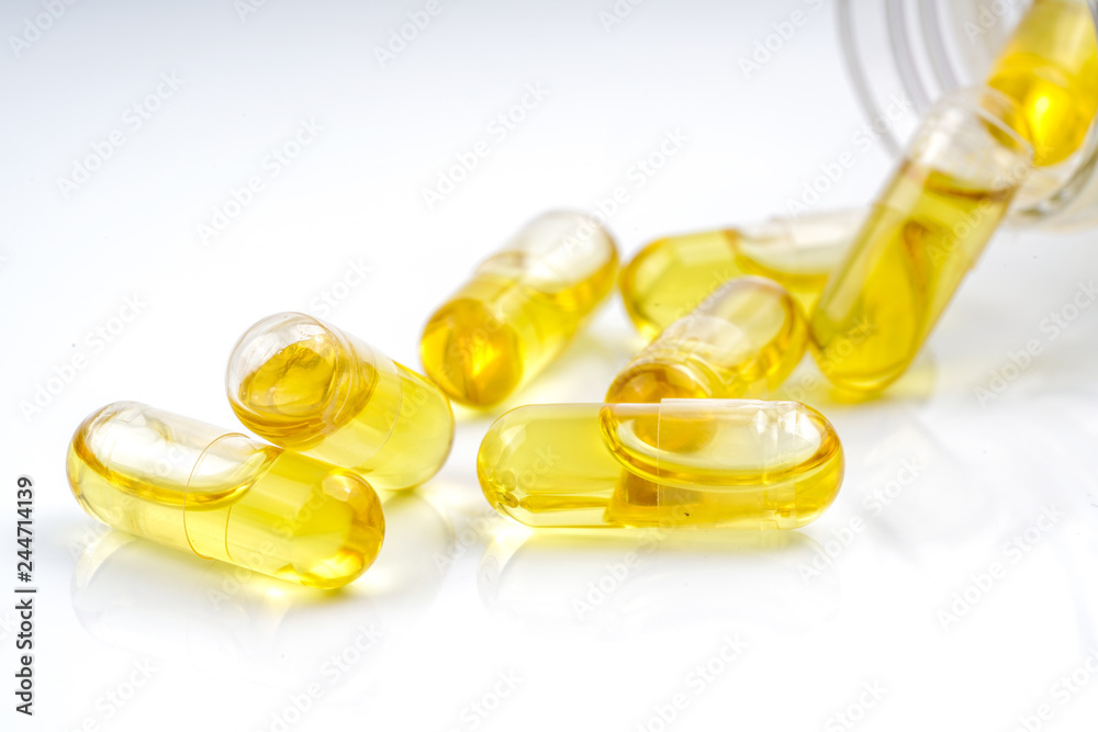 Olive capsules with medical concept. Olive capsules with medical concept.