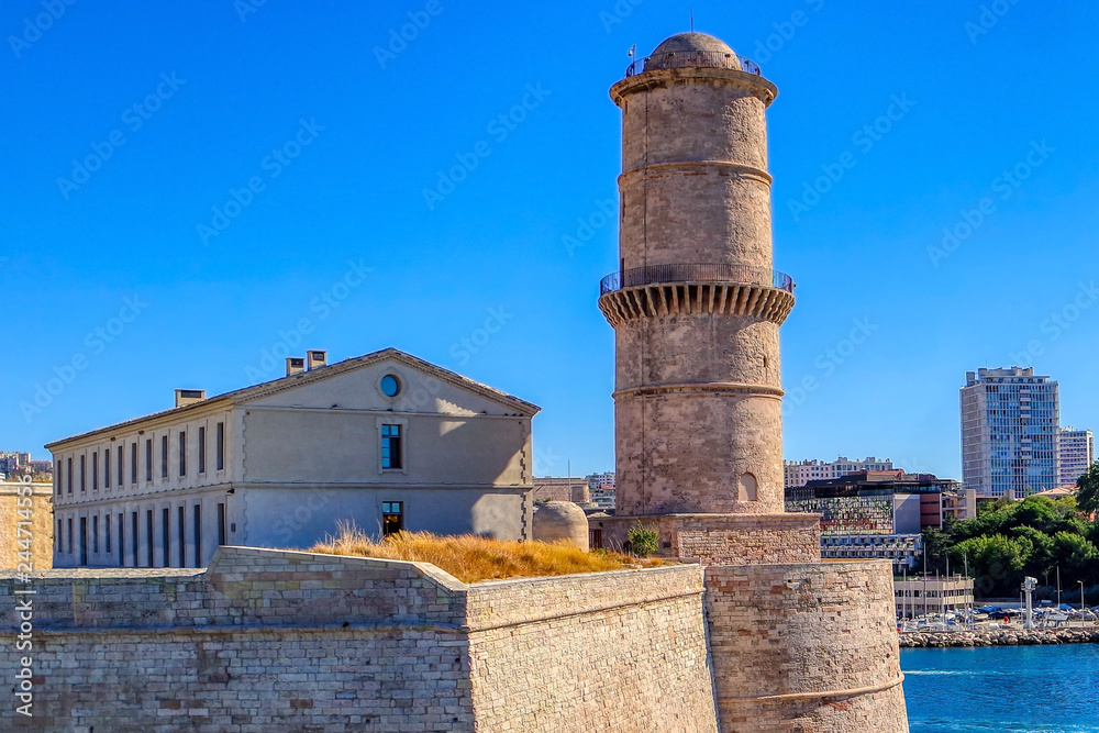 Fort Saint Jean in port Vieux, Marseille, France