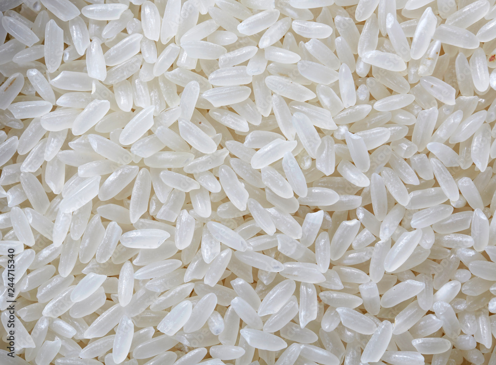 Closeup rice on dark background
