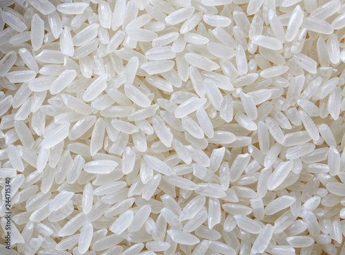 Closeup rice on dark background 