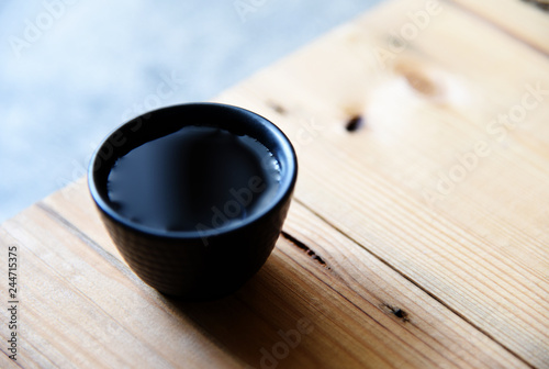 japanese sake cup oriental drink style on the table