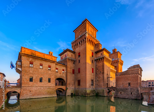 Castle Estense (Castello Estense) in Ferrara, Emilia-Romagna, Italy. Ferrara is capital of the Province of Ferrara photo