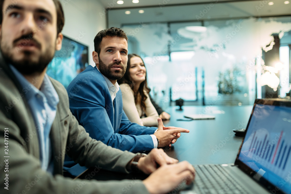 Picture of business people discussing on meeting Picture of business people discussing on meeting