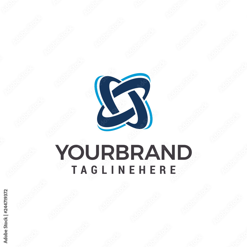 Rotation energy logo design template elements Rotation energy logo design template elements