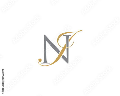 NJ JN Letter Logo Icon 002